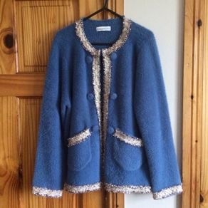 Gallery Ladies Soft fluffy Cardigan Coatigan M Uk 14 Includes Postage