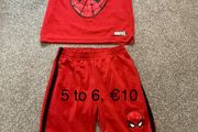 Spider man shorts &amp; vest set, 5 to 6
