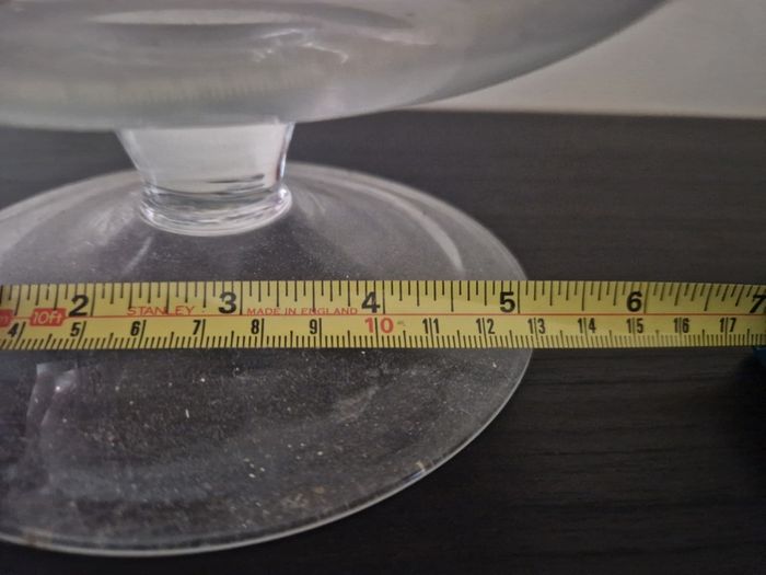 2 Large Delicate Glass Vases