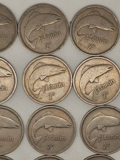 Ireland Cu-Ni 1951-1968 Mixed Date 16 Florin All in Great Condition