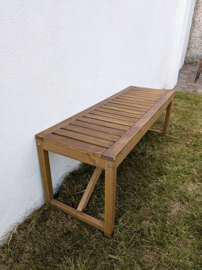 Garden wooden bench