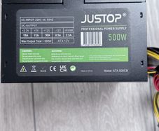 JUSTOP 500W ATX PSU with 12cm quiet fan