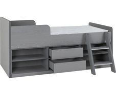 Mid sleeper single bed with storage