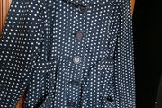 Swing style coat, NAVY Polka dot by NEXT age 11/12