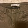 Zara Olive Green Biker Jeans Image 3