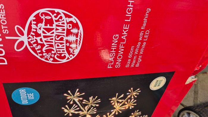 Outdoor CHRISTMAS Snowflake light