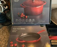Cast Iron: Skillet and Casserole Dish (Aldi)