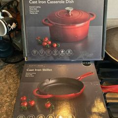 Cast Iron: Skillet and Casserole Dish (Aldi)