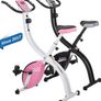 Basic Foldable Fitness Exercise Bike with 16 Level Resistance, Countdown Exercise Monitor, Phone/Tablet Holder and Hand Pulse for Home Use Image 4