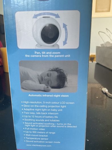 Vtech 5" Pan & Tilt video monitor with night light  good as new Dublin South