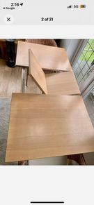 Extendable dining table -Beech