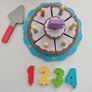 Wooden vegetables and cake Image 5