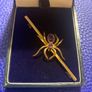 Gold Victorian Spider Brooch Image 2