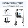 Walking Frame with Wheels & Seat,  Like New (1 Month Use) Image 4