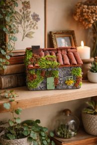 handcrafted tiny wooden cottage!