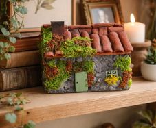 handcrafted tiny wooden cottage!