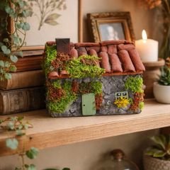 handcrafted tiny wooden cottage!