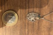 Vintage artist palette necklace