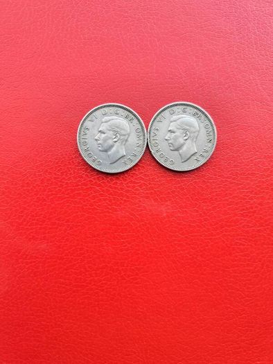 2 X British Shilling 1947/1951