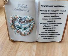 25th Anniversary Gift Plaque