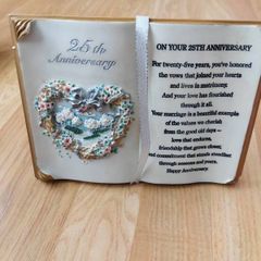 25th Anniversary Gift Plaque