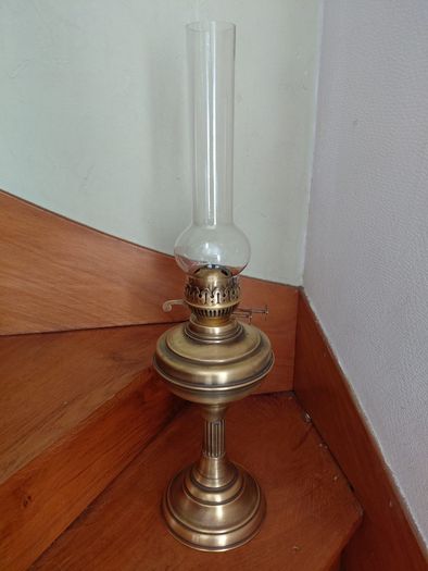 vintage large Duplex Oil lamp works