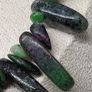 Ruby Zoisite Necklace (Size - 20) in Rhodium Pure Yellow Brass 300.00 ct. Image 9