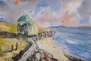 Mussenden Temple Antrim watercolour