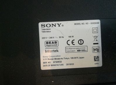 Sony Tv KD-55XE8396 T- con board