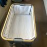 Tutti Bambini CoZee Lite Bedside Crib in Charcoal and Oak effect. Image 3