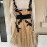 Nude/Gold & Black Lace dress Image 2