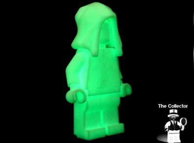 LEGO Hood Minifigure Unreleased Superheroes Prototype Glow In The Dark Colour Monochrome Minifigure Extremely Rare And Hard To Find
