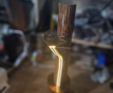 Hand crafted cob light desk lamp