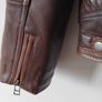 Mens Tan leather Echtes Leder biker style jacket size M heavy FREEPOST Image 7