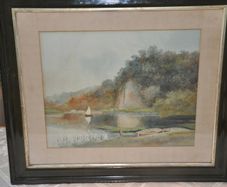 British school of watercolor painting 19th centuries.