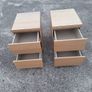 Two lovely bedside lockers with glass tops Image 2