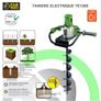 Fartool 1200W Electric Hole Auger, 120mm + 100mm Bits Image 2