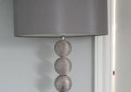 Grey & Chrome standing lamp