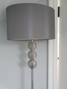 Grey & Chrome standing lamp