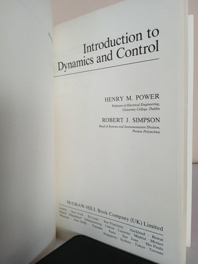 Introduction to Dynamics and Control by Henry M.Power and Robert J.Simpson (PT121)