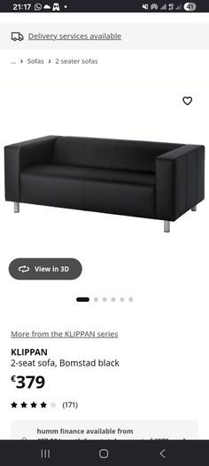 Like New Ikea Klippan 2 Seat Sofa
