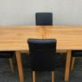 Oak Dining Table and 4 Chairs Image 2