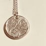Handmade fine silver pendant on sterling silver chain Image 2