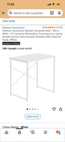 Computer Desk White 80cm x 50 cm