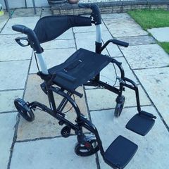 2 in 1 Rollator Walker & Transport Chair