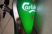 chrome lighting Carlsberg pub beer tap and tray