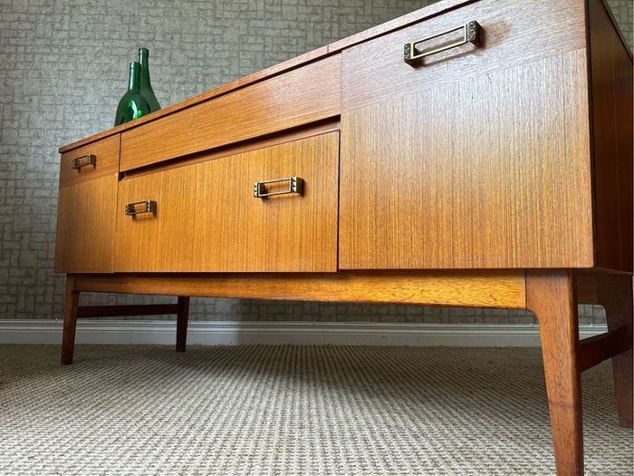 Vintage Retro Mid Century Teak Compact Sideboard