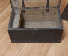 Antique Vintage Solid Wood Storage Chest