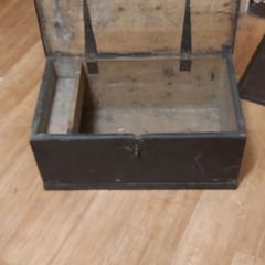 Antique Vintage Solid Wood Storage Chest
