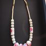 Vintage Necklace Ceramic Beads Image 3